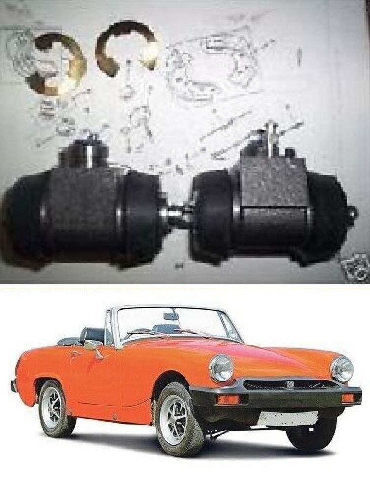 REAR BRAKE WHEEL CYLINDERS x2 (MG Midget 1500) (Dec 74- 79) 